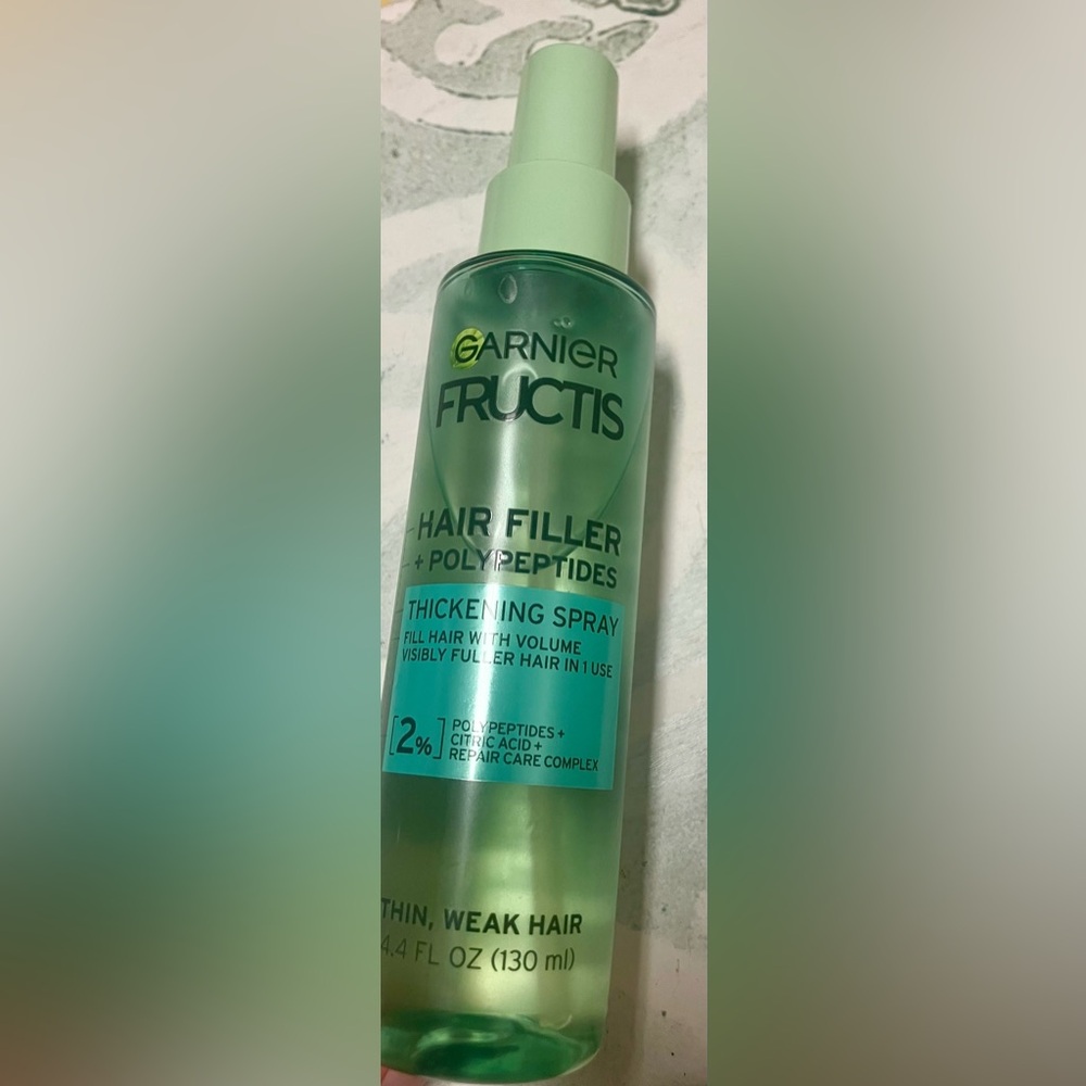 Garnier Fructis Hair Filler + Pollypeptides Thickening Spray Volume New